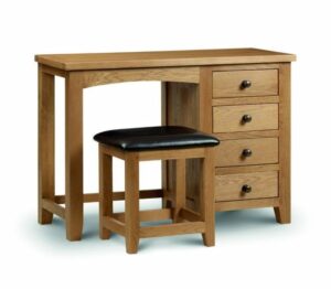Marlborough Oak Single Pedestal Dressing Table (JB)