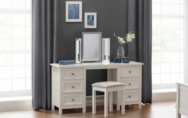 Maine Dressing Stool - Surf White (JB) - Image 3