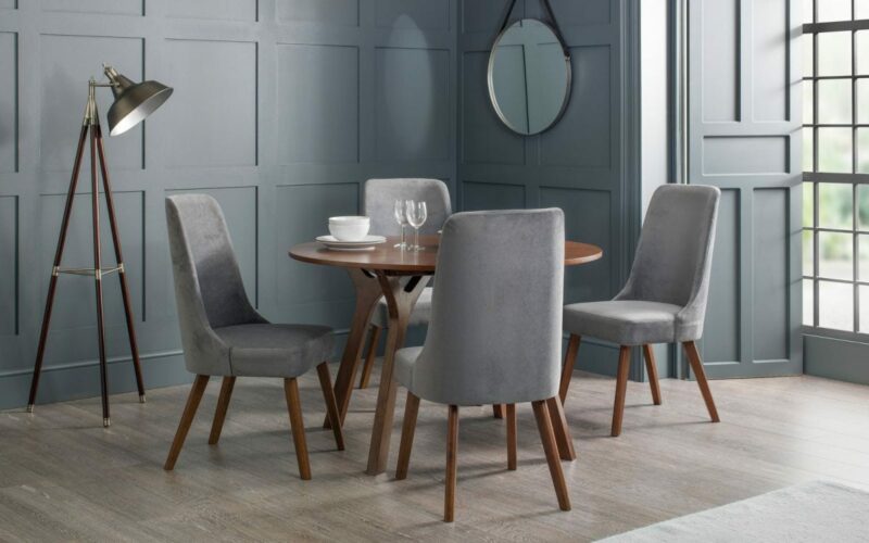 Huxley Round Table with Real Walnut Veneer (JB) - Image 2