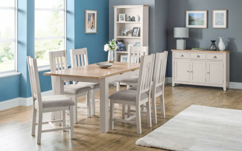 Richmond 6 Seater Dining Set - Elephant Grey - Image 4