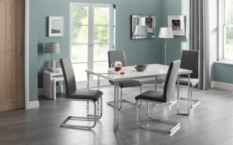 Manhattan White High Gloss Dining Table (150cm x 90cm) (JB) - Image 2