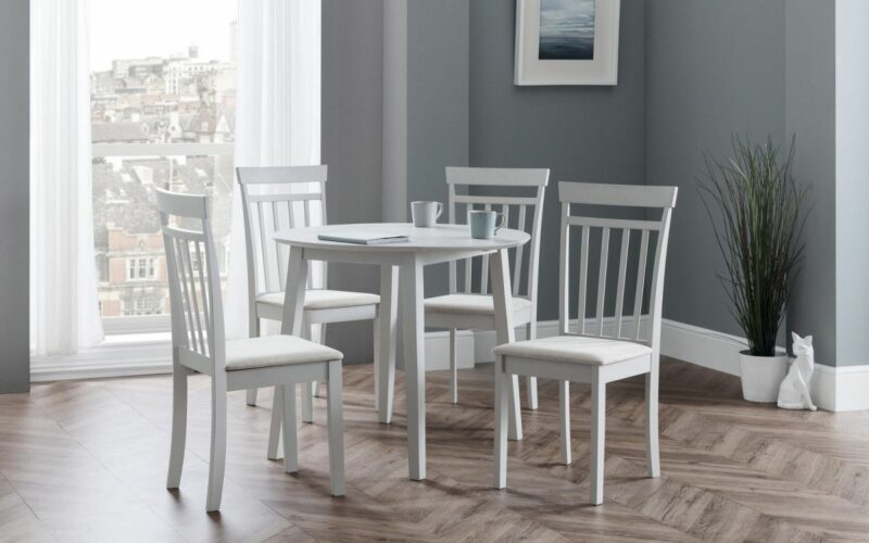 Coast 4 Seater Dining Set - Grey - Image 4