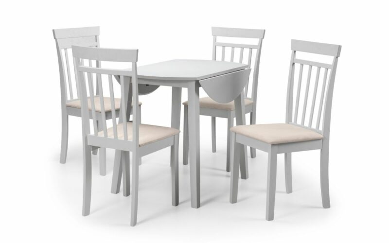 Coast 4 Seater Dining Set - Grey - Image 3