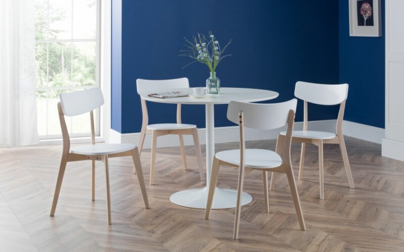 Blanco White & Casa 4 Seater Dining Set - Image 3