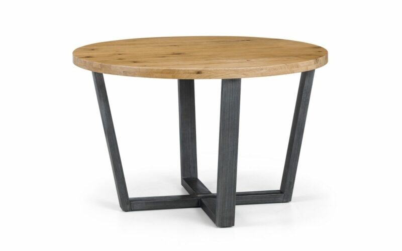 Brooklyn Round & Luxe 4 Seater Blue Dining Set - Image 3