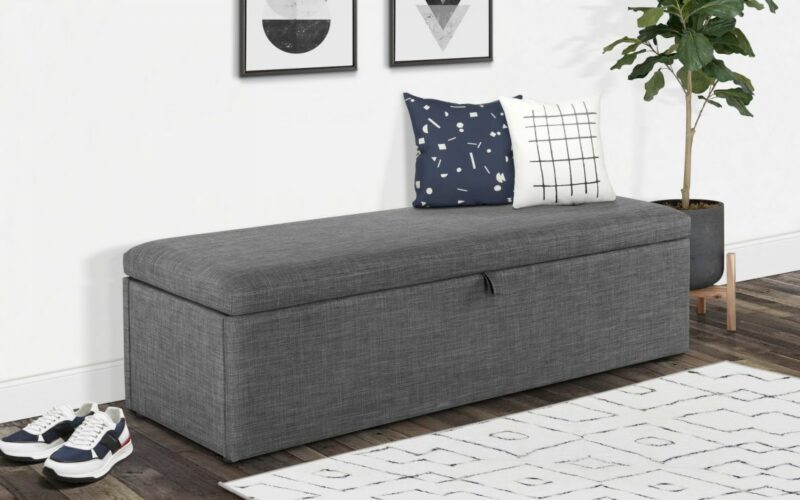 Sorrento Blanket Box - Slate Grey - Image 2
