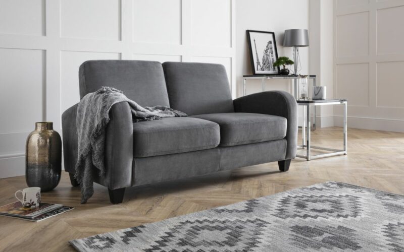 Vivo 3 Seater Sofa - Dusk Grey Chenille (JB) - Image 2