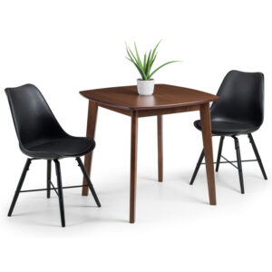 Lennox & Kari Black 2 Seater Dining Set