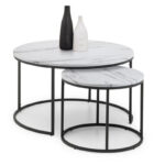 Bellini Nesting Coffee Tables - White Marble