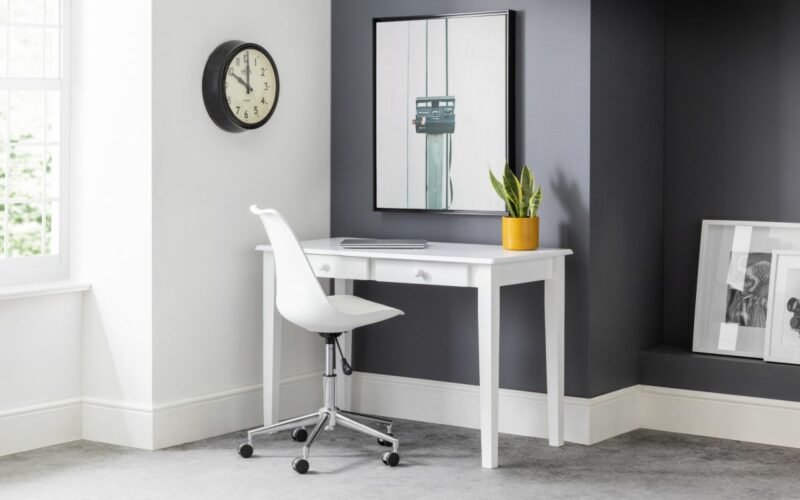 Erika Office Chair - White/Chrome - Image 4