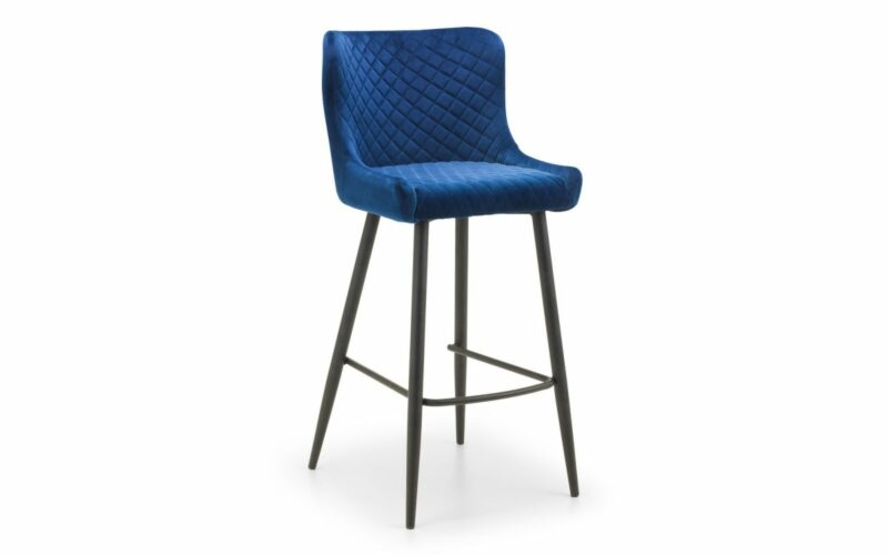 Grafton Bar Table & 2 Luxe Blue Bar Stools - Image 4