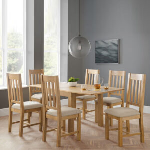 Astoria & Hereford 6 Seater Dining Set (Flip-top Dining Table)