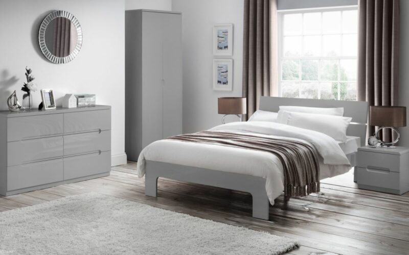 Manhattan 6 Drawer Wide Chest - Grey - Image 2