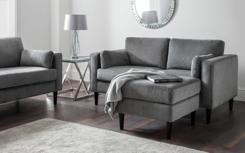 Hayward 2 Seater Sofa - Grey Chenille - Image 4