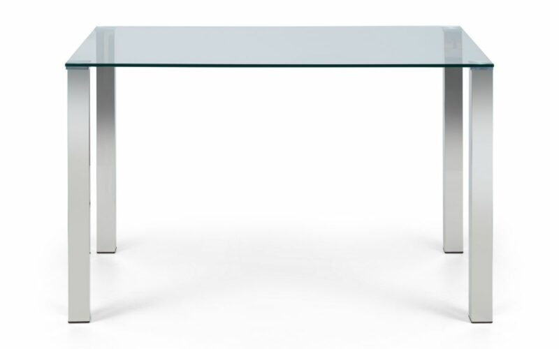 Enzo &  Calabria Cantilever 4 Seater Velvet Blue Dining Set - Image 3