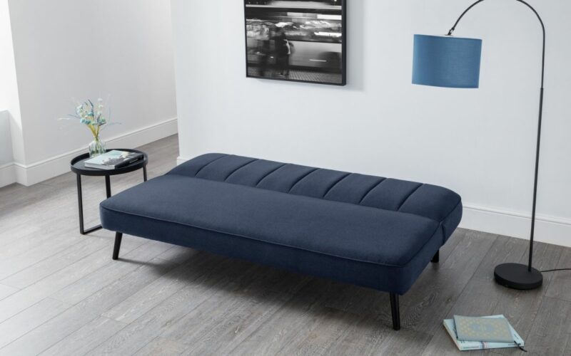 Miro Curved Back Sofabed - Blue - Image 5