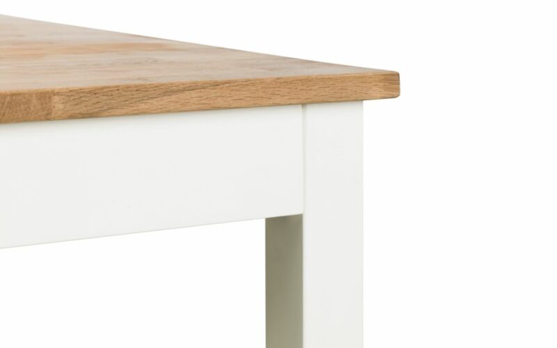 Coxmoor Ivory & Oak 4 Seater Dining Set (Bench & 2 Chairs) - Image 3