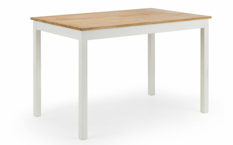 Coxmoor Ivory & Oak 4 Seater Dining Set ( 2 Benches) - Image 2