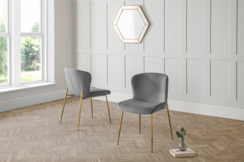 Harper Dining Chair - Grey - Image 4