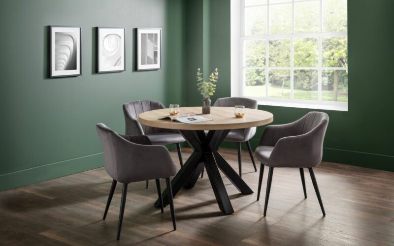 Hobart Scalloped Chair - Grey - Image 2