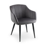 Hobart Scalloped Chair - Grey
