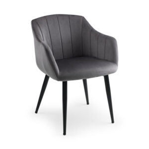 Hobart Scalloped Chair - Grey