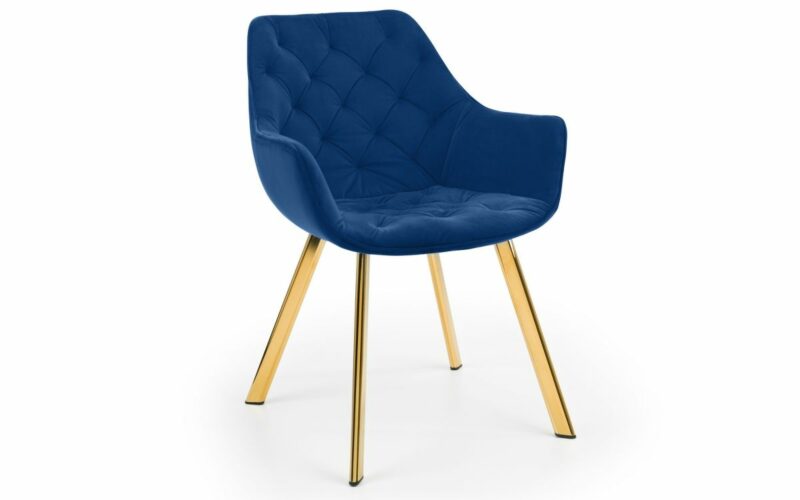 Minori & Lorenzo 4 Seater Blue Dining Set - Image 2