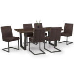 Brooklyn 6 Seater Charcoal Dining Set