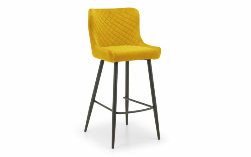 Grafton Bar Table & 2 Luxe Mustard Bar Stools - Image 3