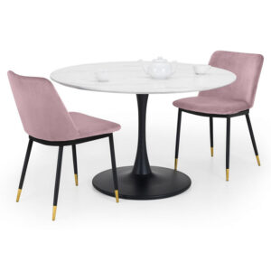 Holland & Delaunay 2 Seater Pink Dining Set