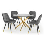 Montero & Hadid 4 Seater Grey Dining Set