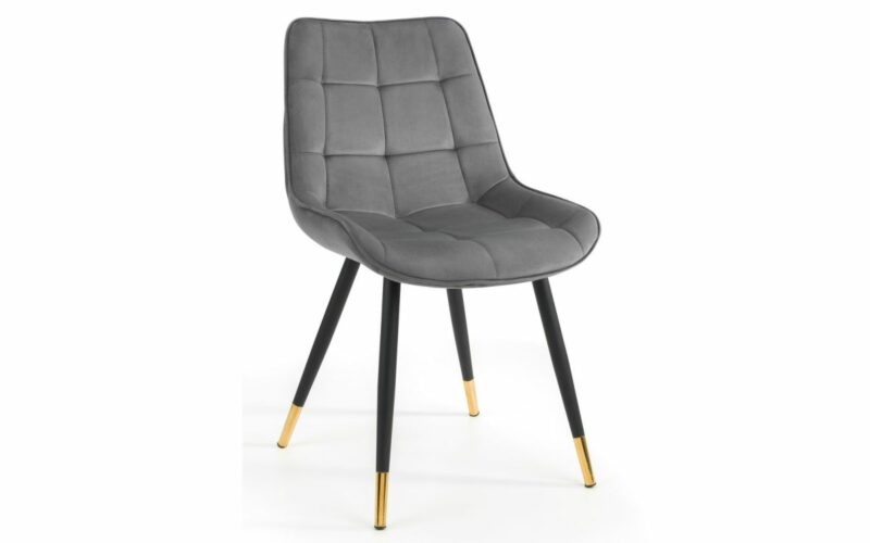 Montero & Hadid 4 Seater Grey Dining Set - Image 3