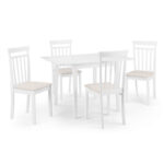 Rufford & Coast 4 Seater White Dining Set