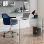 Amalfi Desk & Kahlo Blue Office Chair