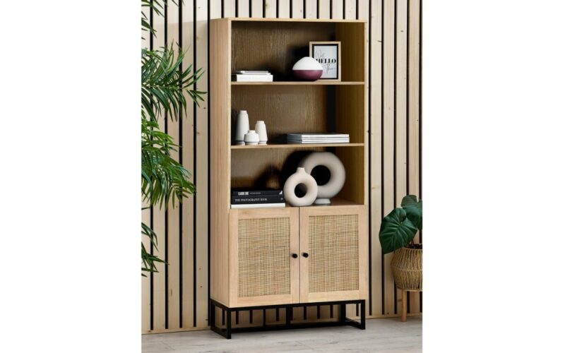 Padstow Tall Bookcase - Oak - Image 5