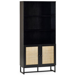 Padstow Tall Bookcase - Black