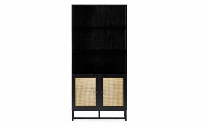 Padstow Tall Bookcase - Black - Image 3