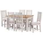 Richmond 6 Seater Dining Set - Elephant Grey