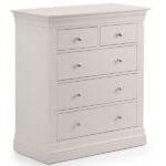 Clermont 3+2 Drawer Chest - Light Grey