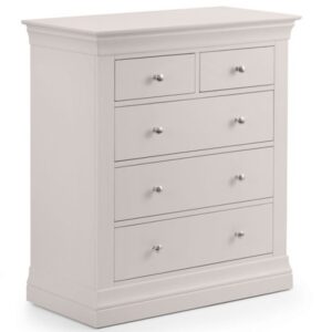 Clermont 3+2 Drawer Chest - Light Grey