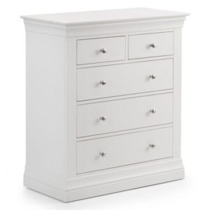 Clermont 3+2 Drawer Chest - White