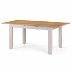 Richmond Extending Dining Table (140cm + 40cm x 90cm) - Elephant Grey (JB)