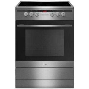 Amica 608CE2TAXX - 60cm Single Cavity Ceramic Cooker - Silver