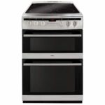 Amica 608DCE2TAXX - 60cm Double Cavity Ceramic Cooker - Stainless Steel