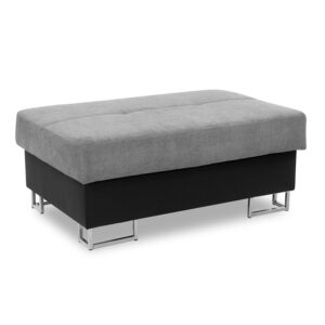Anton Footstool Black/Grey