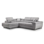 Anton Left Hand Facing Corner Sofabed Grey