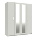 Arran 4 Door Wardrobe with 2 Mirrors