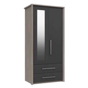 Arundel 2 Door Combi Wardrobe with Mirror
