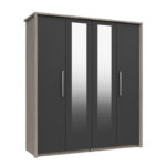 Arundel 4 Door Wardrobe with 2 Mirrors