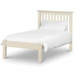 Barcelona Bed Low Foot End - Stone White Finish